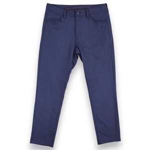 Rhone Commuter Five-Pocket Pants Men 31x28 Blue Performance Stretch Chino 100554